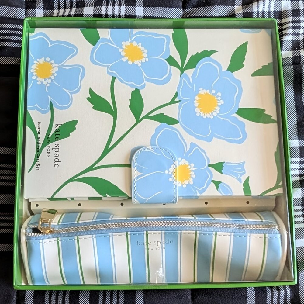 NWT ♠️ Kate Spade New York Sunshine Floral Journal & Pen Case Set - Picture 2 of 4